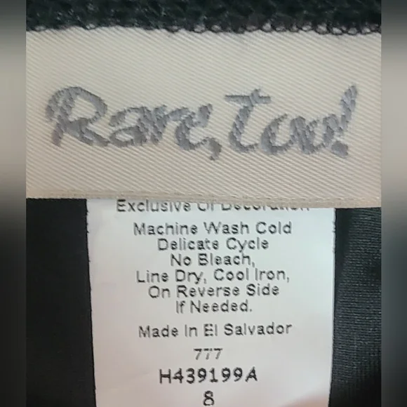 Rare, Too! - Girl's Black and Red Fancy Dress, Sz 8 - Picture 3 of 4